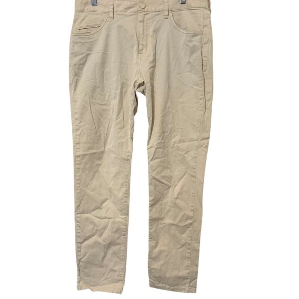 Rhone Light Khaki Cream Everyday Twill 5 Pocket Chino Pants Mens 33